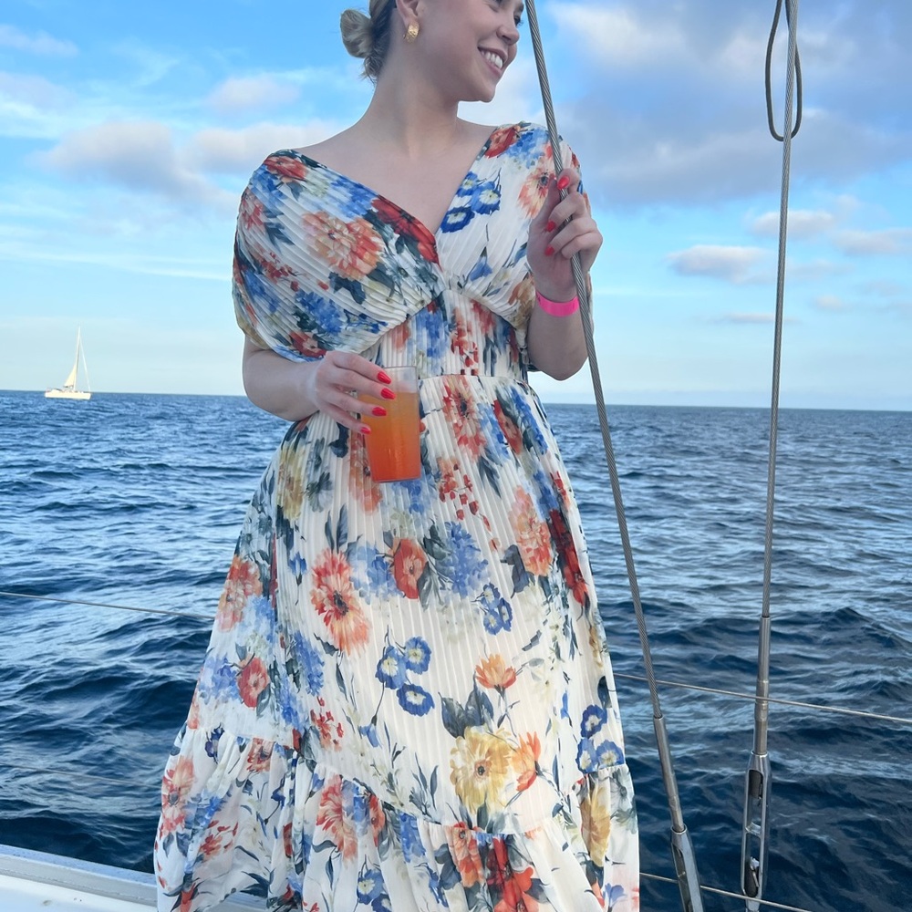 Floral Print Maxi Dress